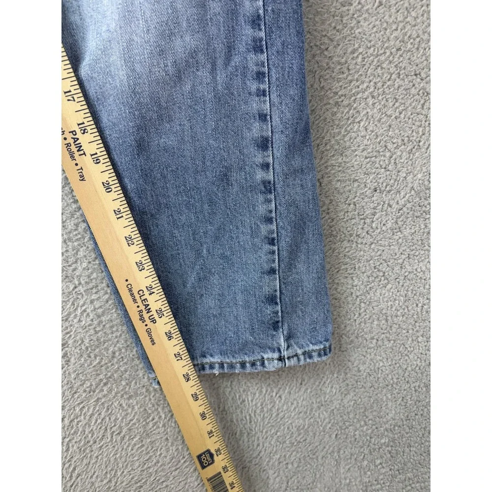 Levis 505 Jeans Mens 36x29 Blue Light Wash Regular Fit Straight Denim Pants Men